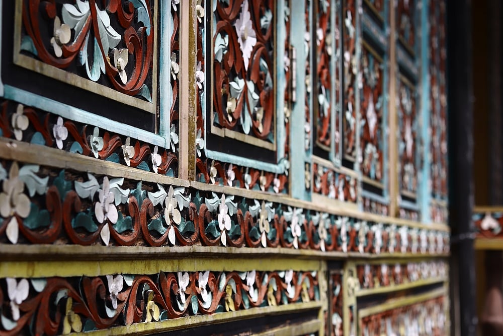The Beauty of Wood Carvings in Minangkabau traditional houses, West Sumatra