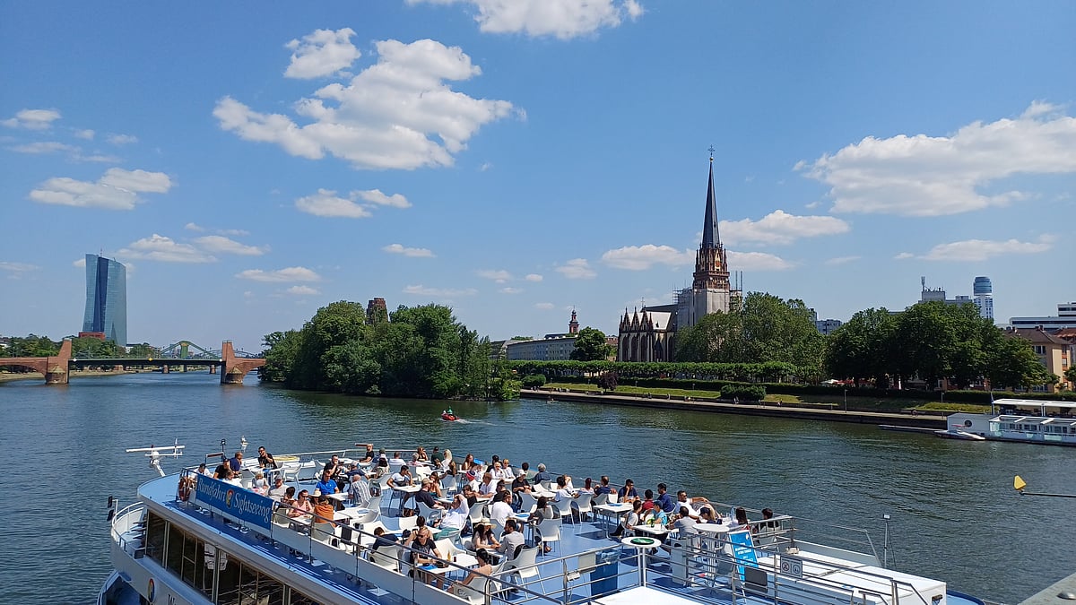 The heat wave in Germany has lowered water levels on the Rhine River
