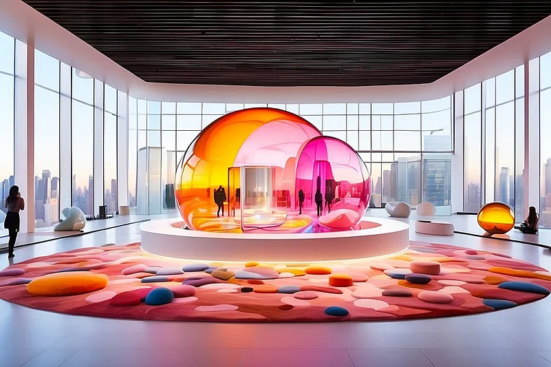 The Floating Glass Museum is designed to float on water as sea level rise becomes a pressing reality with each passing year