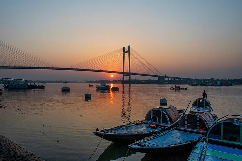 A ghat in Kolkata