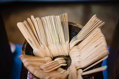 Cutlery made of bamboo