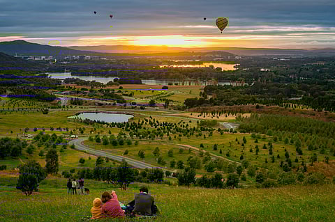 Canberra has many green spaces 