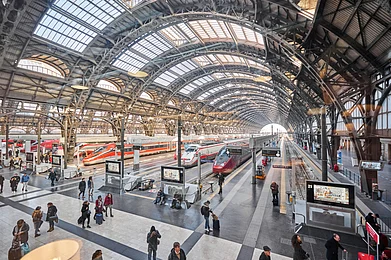 Fusionstudio/Shutterstock : Milano Centrale is the main railway station of the city of Milan, Italy