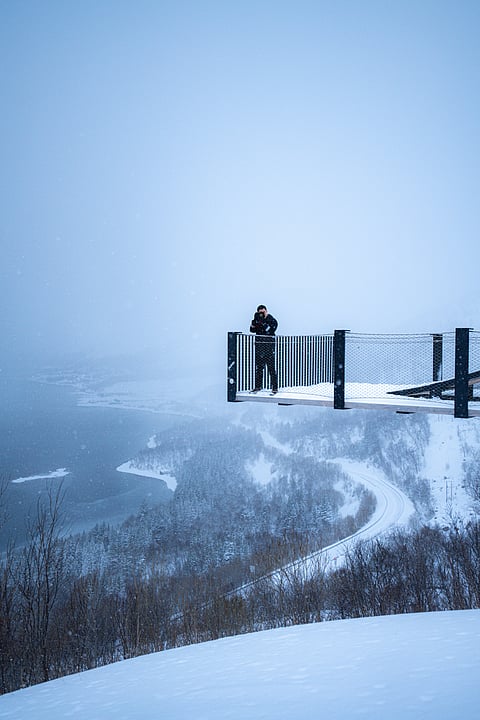 The scenic Bergsbotn viewpoint