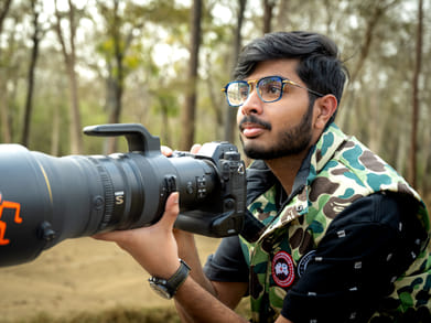 Dhruv Patil : Young Dhruv Patil with his camera as seen in the wild