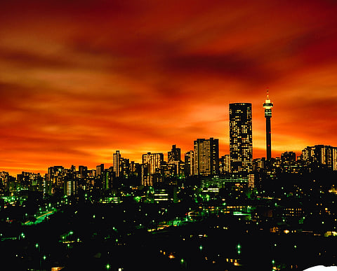 Johannesburg at night
