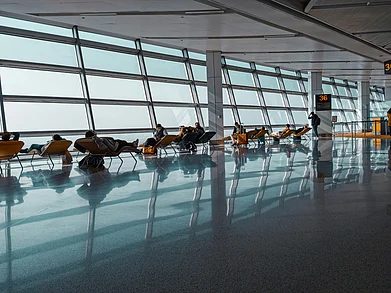 iamankurkhandelwal/Unsplash : Waiting area at Indira Gandhi International Airport