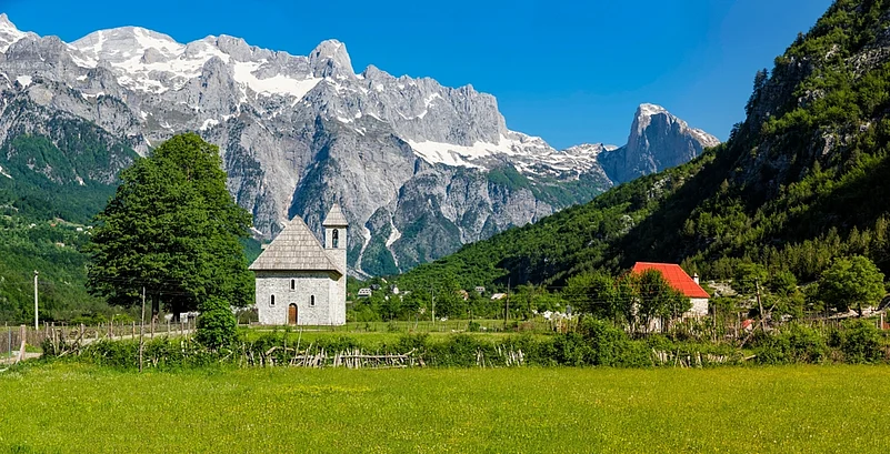 The stunning vistas in Thethi valley, Albania