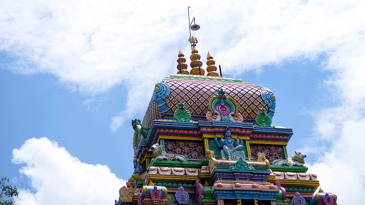 A view of the Neelkanth Mahadev Temple