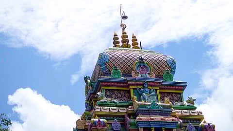 A view of the Neelkanth Mahadev Temple
