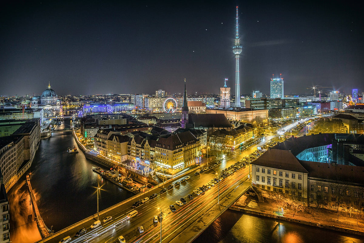 Night lights in Berlin