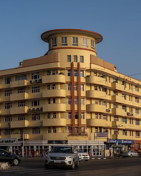 The Art Deco building of Soona Mahal in Mumbai
