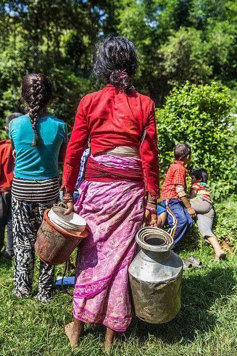 Women face the burden of collecting water in the Hindu Kush region