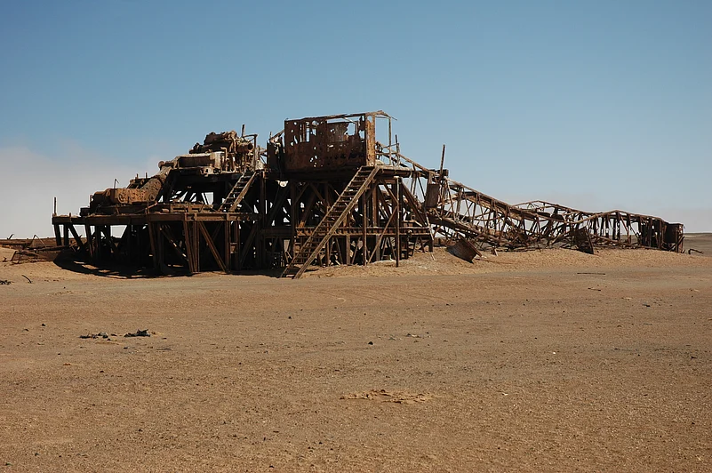 A ship wreck on the coast