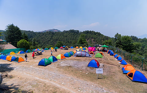 A view of the campsite