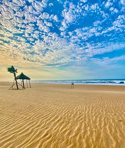 The beautiful Golden Beach of Puri