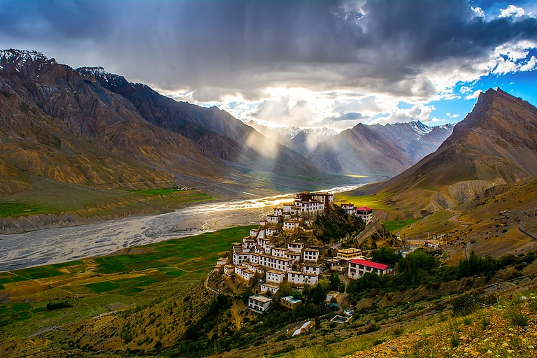 A view of the Key Monastery, Spiti Valley - Shutterstock