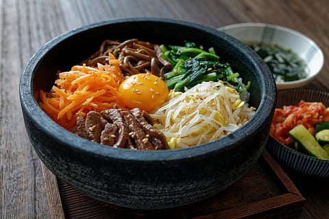 A delicious bowl of bibimbap