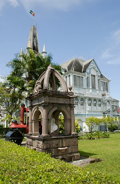 Shutterstock : View of City Hall, Georgetown, Guyana