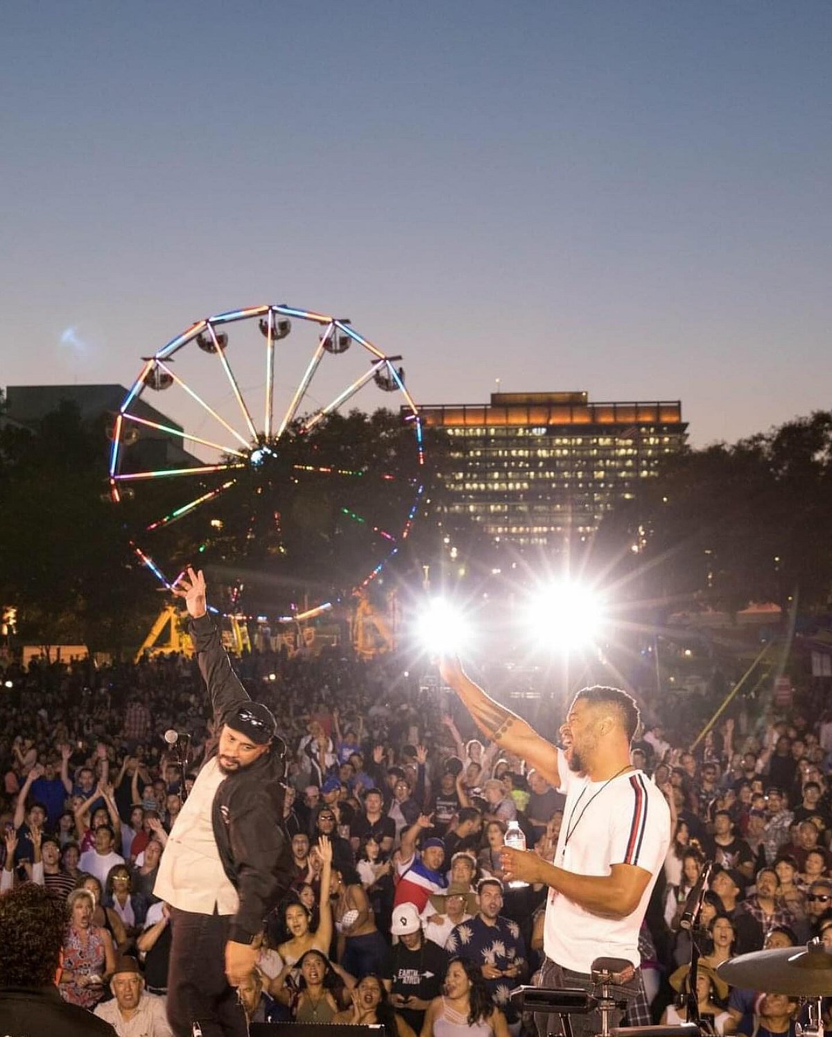 Visitors to Los Angeles can attend a block party hosted at the Gloria Molina Grand Park from 4PM-9:30PM on the Fourth of July