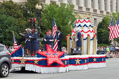 The “National Independence Day Parade” begins at 11:45AM and will march along Constitution Avenue in Washington, D.C. on the Fourth of July