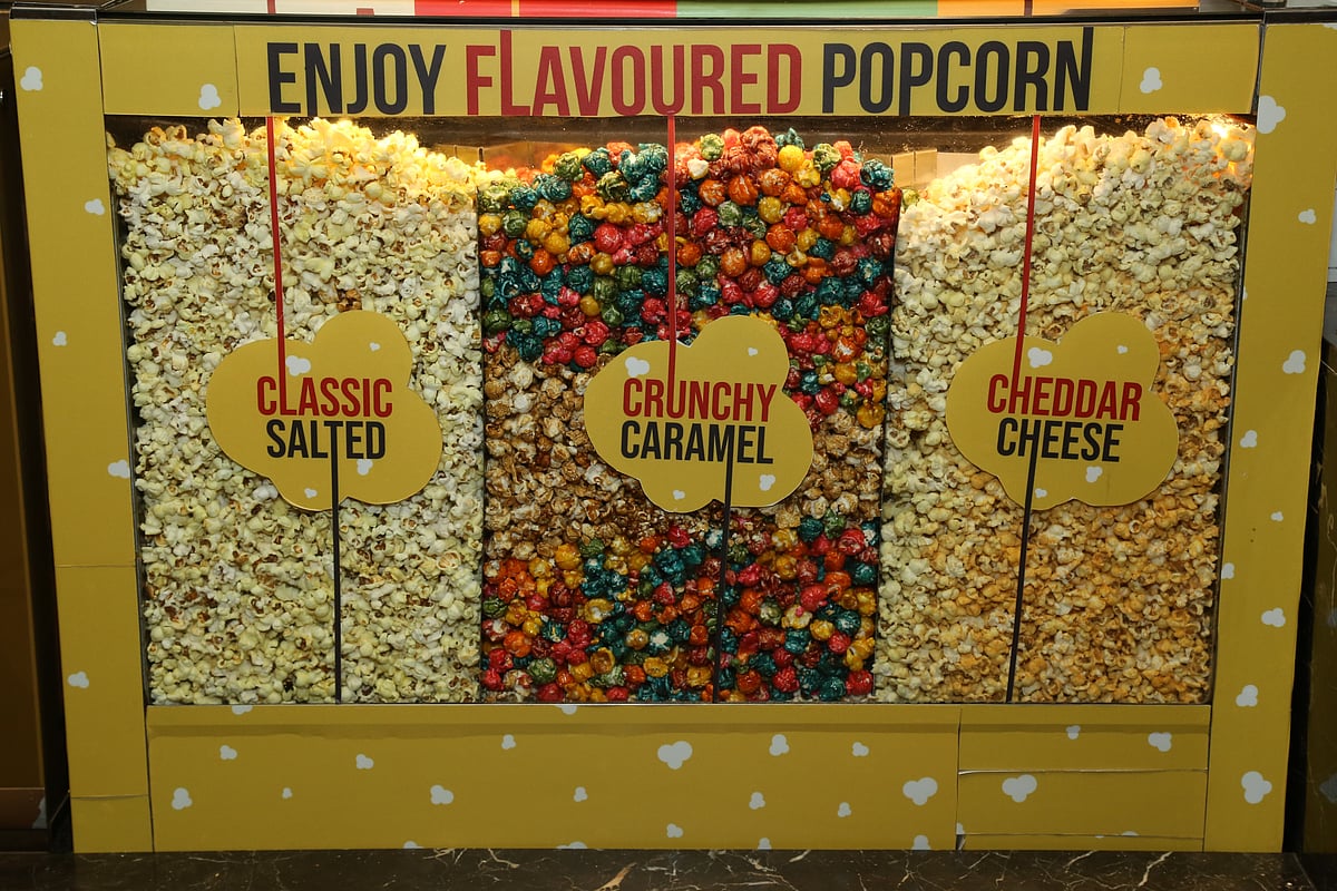 Coloured popcorns at the Pride Film Festival