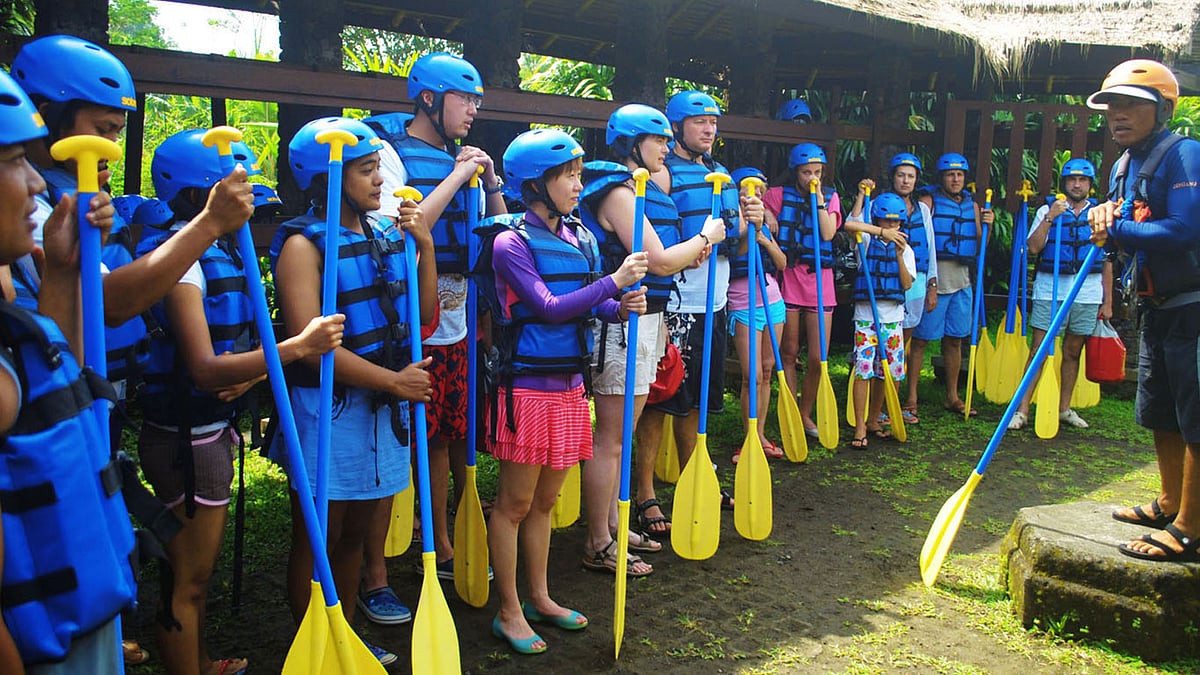 Safety is a priority before rafting