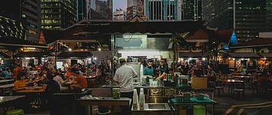 Ethan Hu on Unsplash : Singapores hawker centres are a melting pot of different culinary cultures