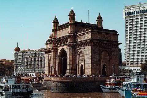 The Gateway of India, a 26-metre basalt structure built in 1911.