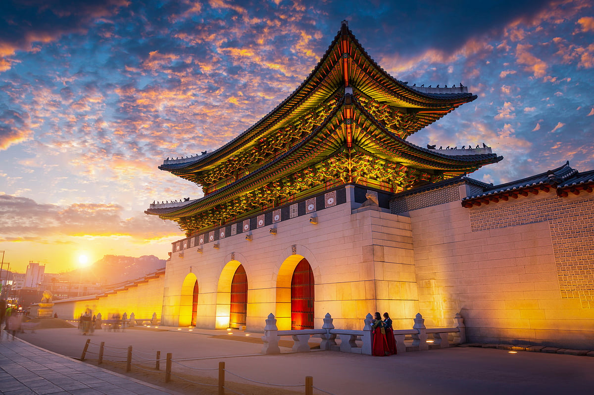 The beautiful Gyeongbokgung Palace