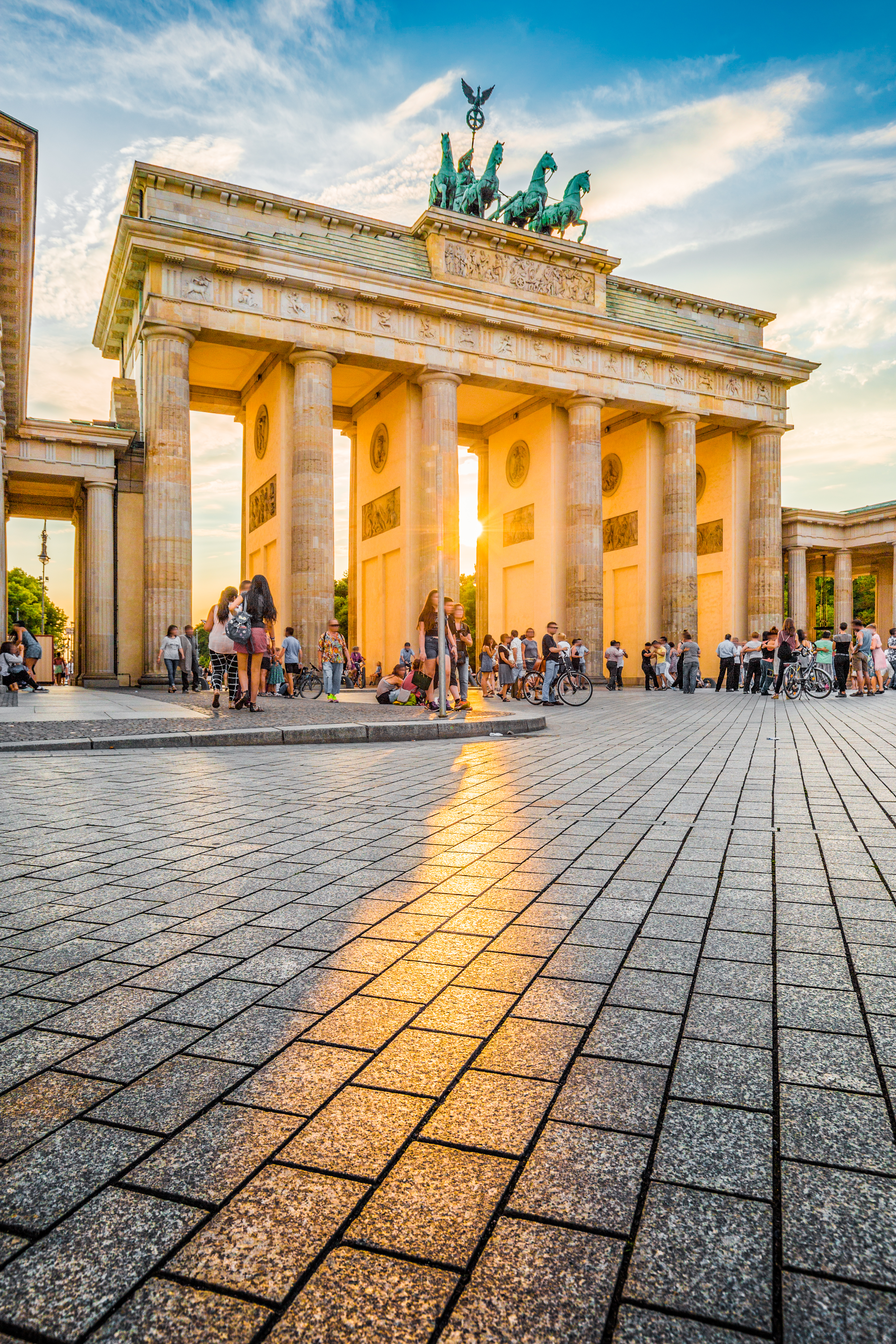 Famous Brandenburger Tor, one of the best-known landmarks and national symbols of Germany