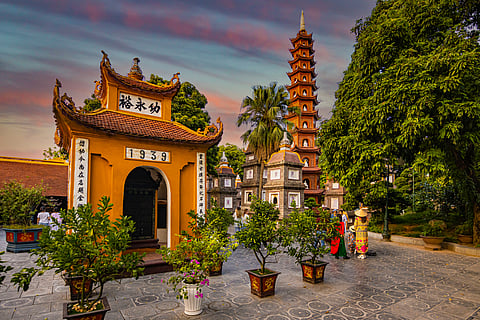 A view of Tran Quoc Pagoda