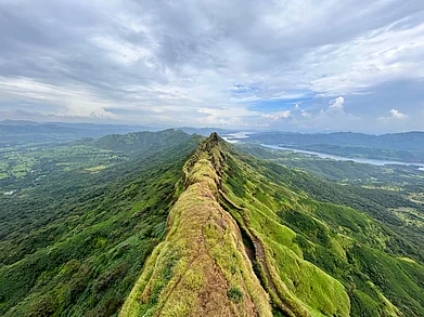 omkar ashtekar/Shutterstock : The view of the Sahyadris from Torna Fort