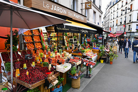 Rue de Martyrs is a market street lined with boulangeries
