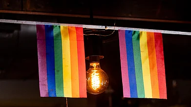 depot29.48/Facebook : An LGBTQIA+ flag inside Depot48