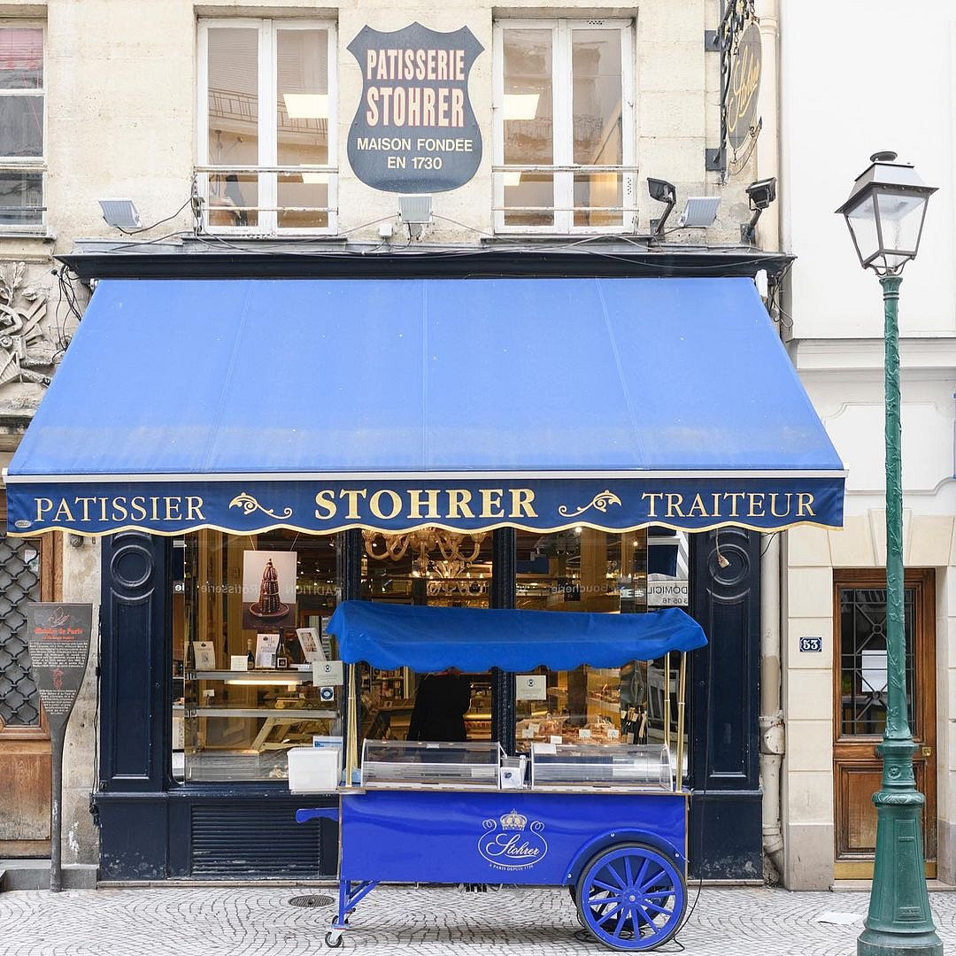 Stohrer (on Rue Montorgueil), Paris oldest patisserie that is also listed as a historical site