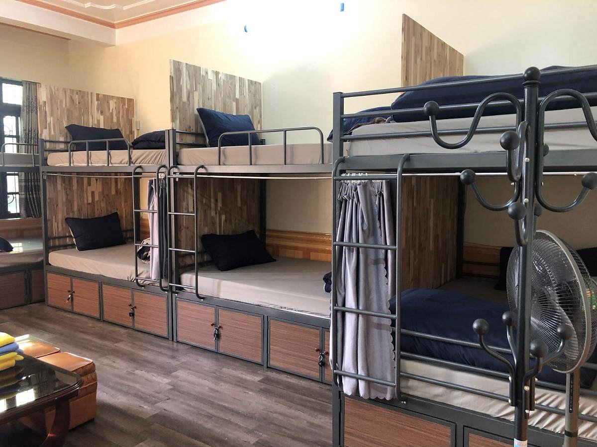 Beds in the Cao Bằng Eco Homestay