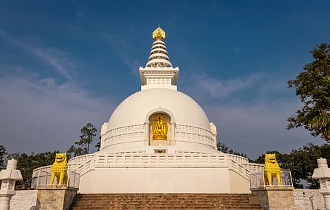 Vishwa Shanti Stupa, Rajgir