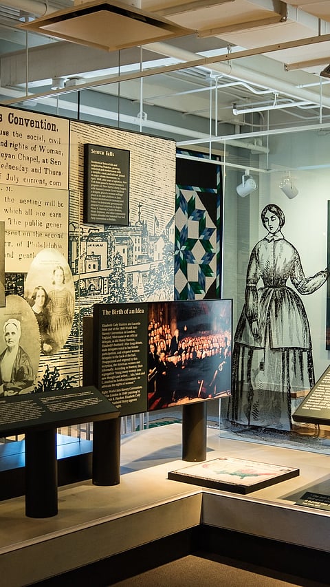 Exhibits at the Women's Rights National Historical Park