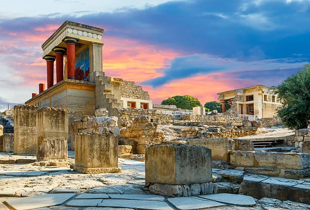 Knossos palace at Crete