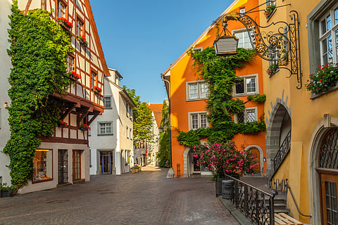 Meersburg is a pedestrian-friendly village boasts two castles 