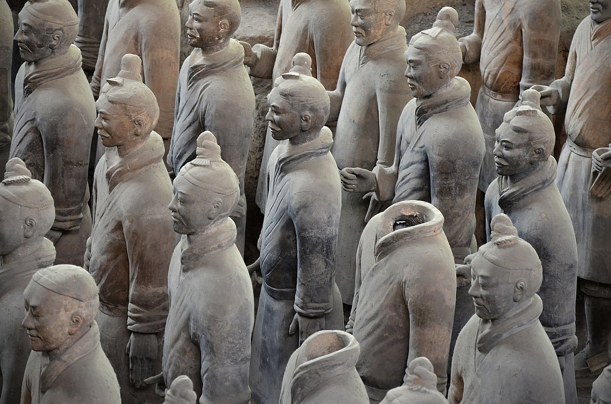 Teracotta army in China
