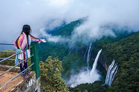 Nohkalikai Falls, Cherapunji
