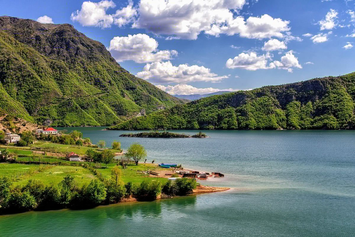 Europe has emerged as the preferred destination for long-term stays by Indian travellers. Pictured here is a lake in Albania