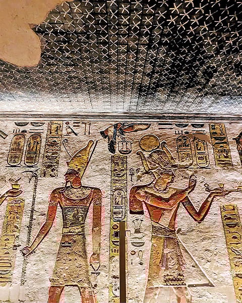 Greek and Coptic graffiti in the Tomb of Merenptah, Luxor