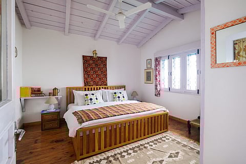 A bedroom at The White Peaks