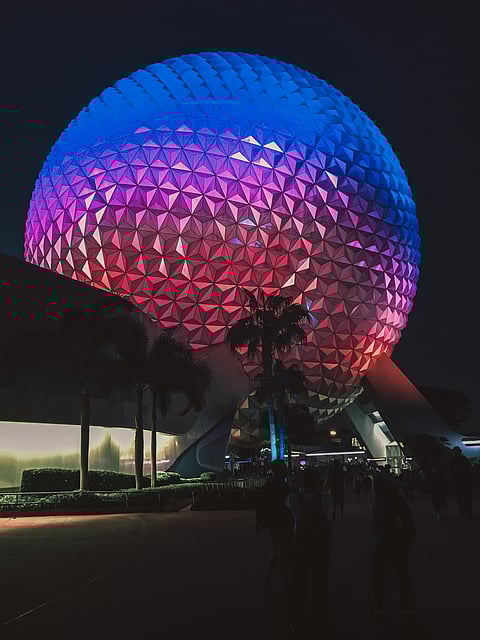 Inside the Epcot Park, Florida