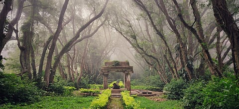 The statue of Nandi at Nandi Hills