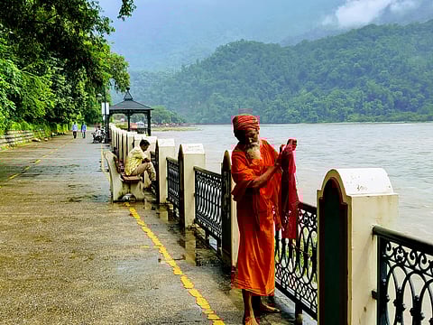 A scenic view of Marine Drive, Rishikesh