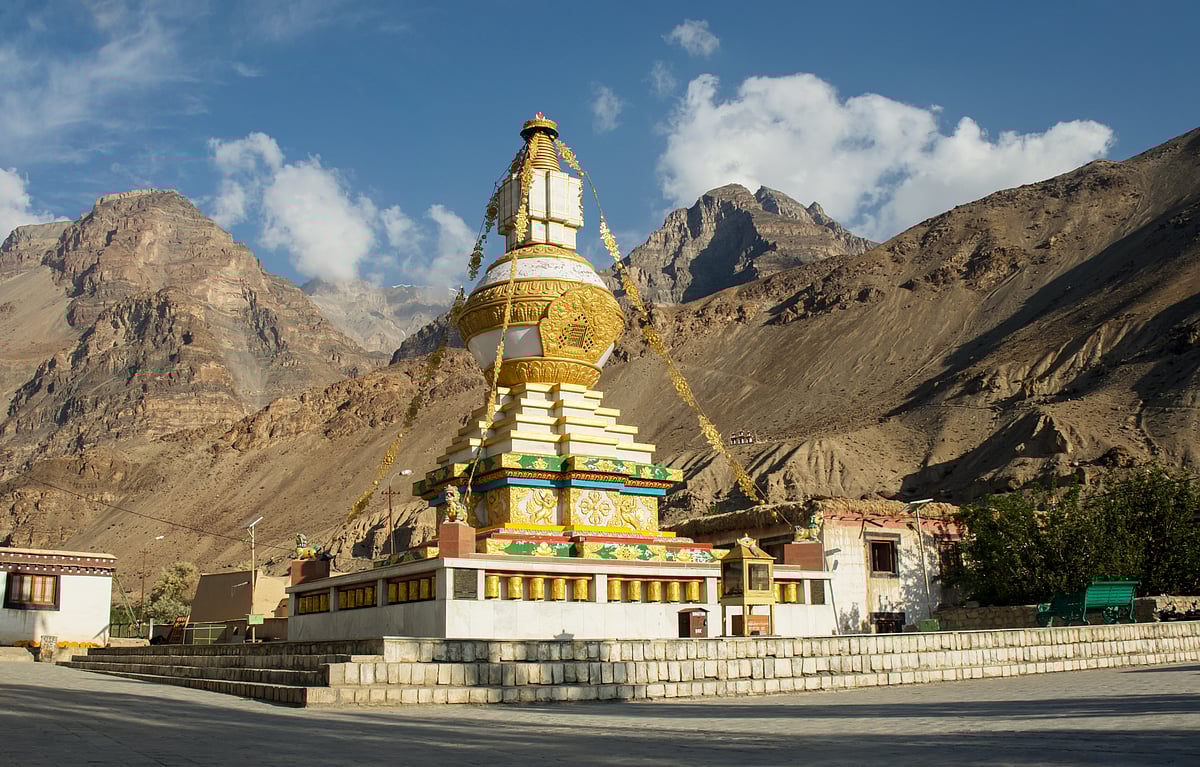 A view of stupa at Tabo Monastery